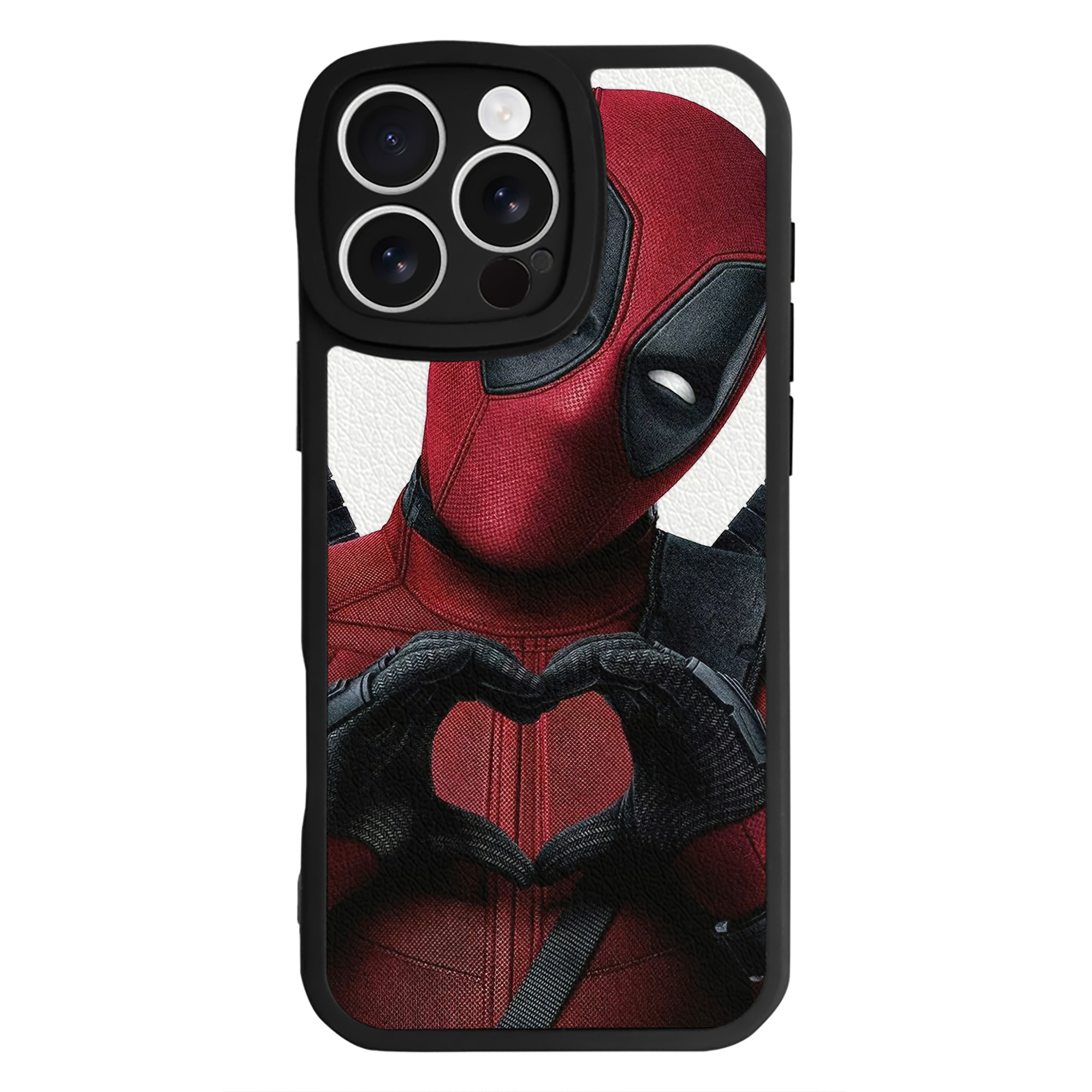 （画像用） Deadpool デッドプール 【iPhone 16シリーズ対応】シリコンスマホケース（レザー調） 材質：シリコン